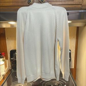 Cozy White Knit Sweater
